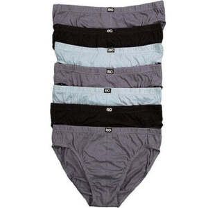 14 Pack Mens Rio Hipster Cotton Briefs Underwear Grey - Small 75-80cms / Grey