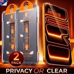 iPhone Screen Protectors 2-Pack with Applicator