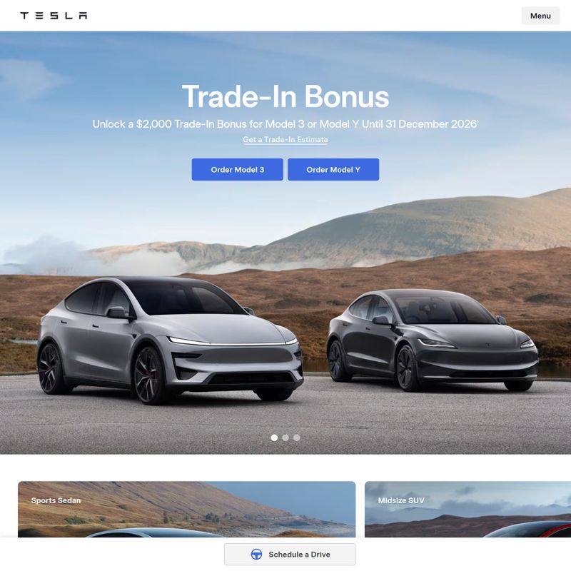 Tesla Model 3 & Y - Trade-In Bonus