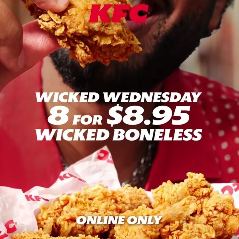 KFC 8 Wicked Boneless App/Online