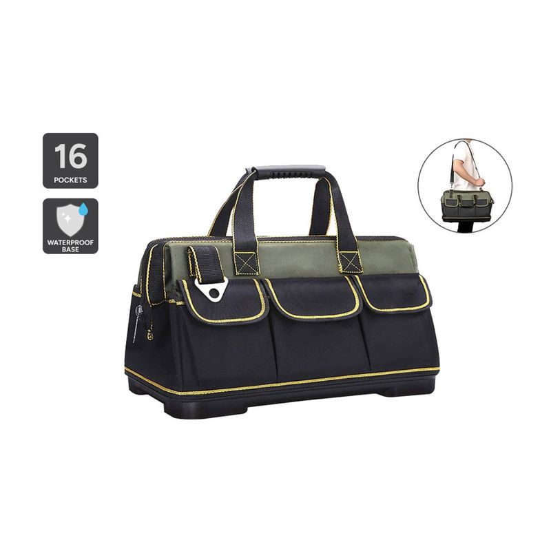 Kogan Heavy Duty 410mm Hard Base Tool Bag