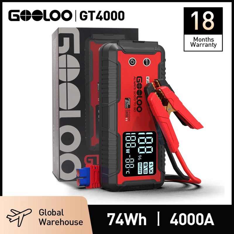 GOOLOO GT4000 4000A Jump Starter - AU Stock