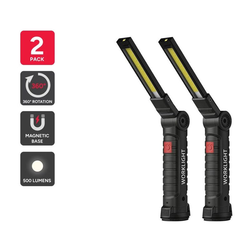 360° Foldable LED Work Light 2-Pack