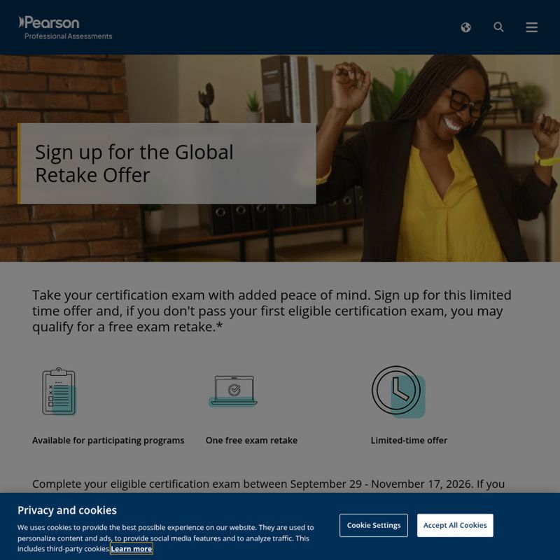 Free Exam Retake on Selected IT Exams