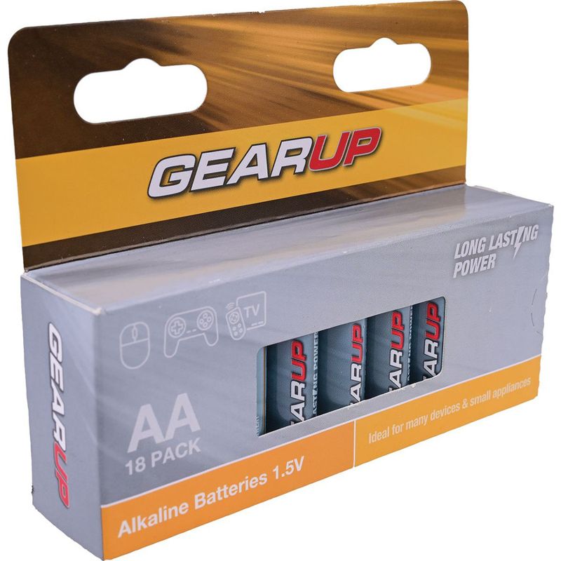 Gearup AA Alkaline Batteries 18-Pack