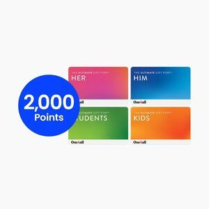 Coles Gift Cards - Get 2,000 Bonus Flybuys Points (Worth )