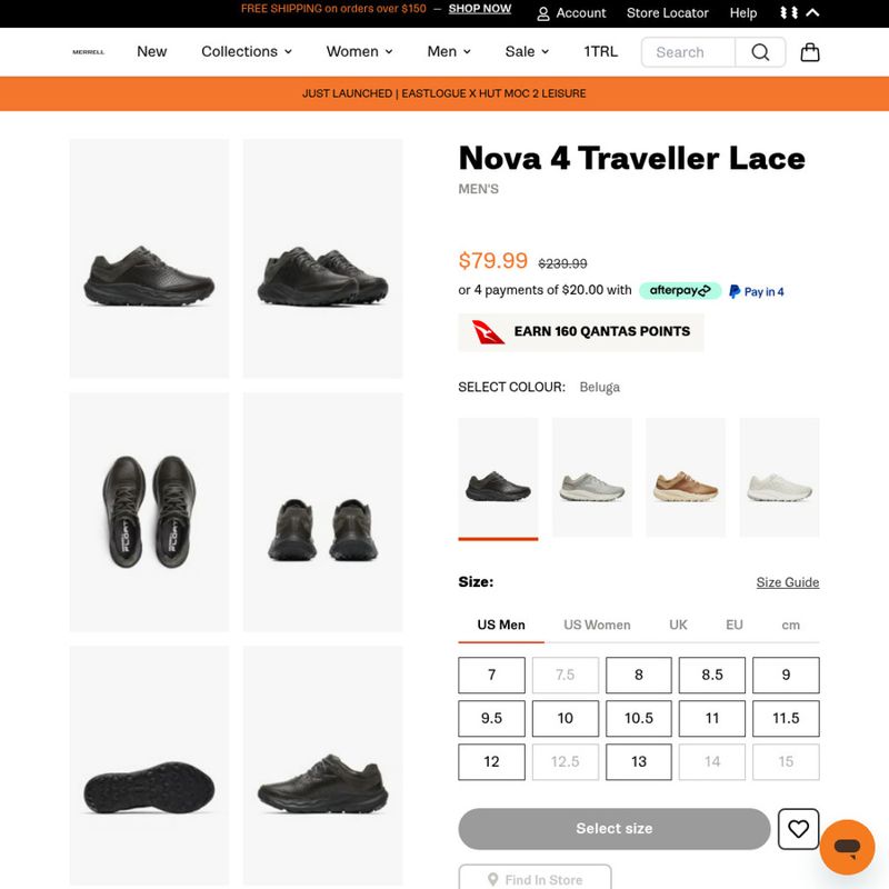 Merrell Nova 4 Traveller Lace Men's Shoes