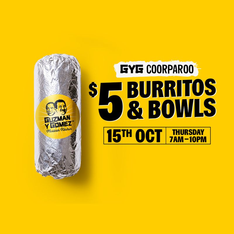 Burritos & Bowls at New GYG Coorparoo Store