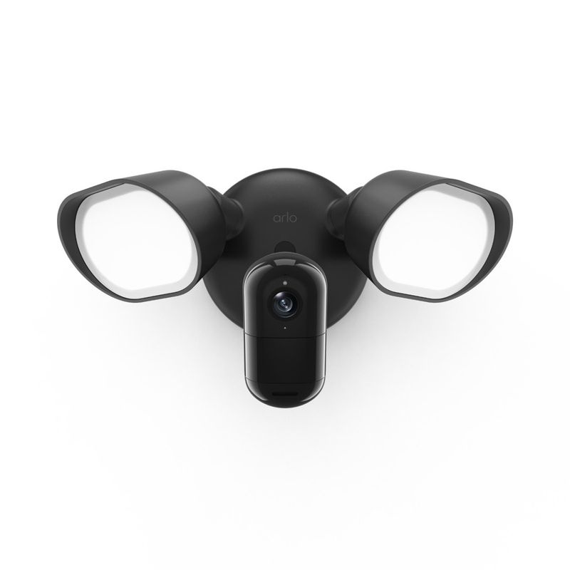 Arlo Black Wired Security Floodlight & 2K Camera