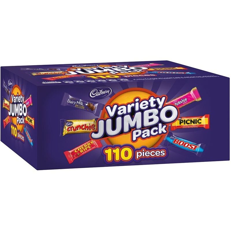 Cadbury Jumbo Variety Pack 110 Pieces