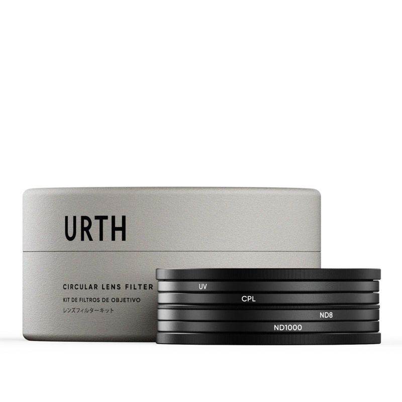 Urth 82mm UV, Circular Polarizing (CPL), ND8, ND1000 Lens Filter Kit (Plus+)