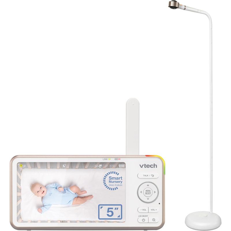 VTech V-Care 2 5” Smart Non-Contact Well-Being Baby Monitor with Remote Access