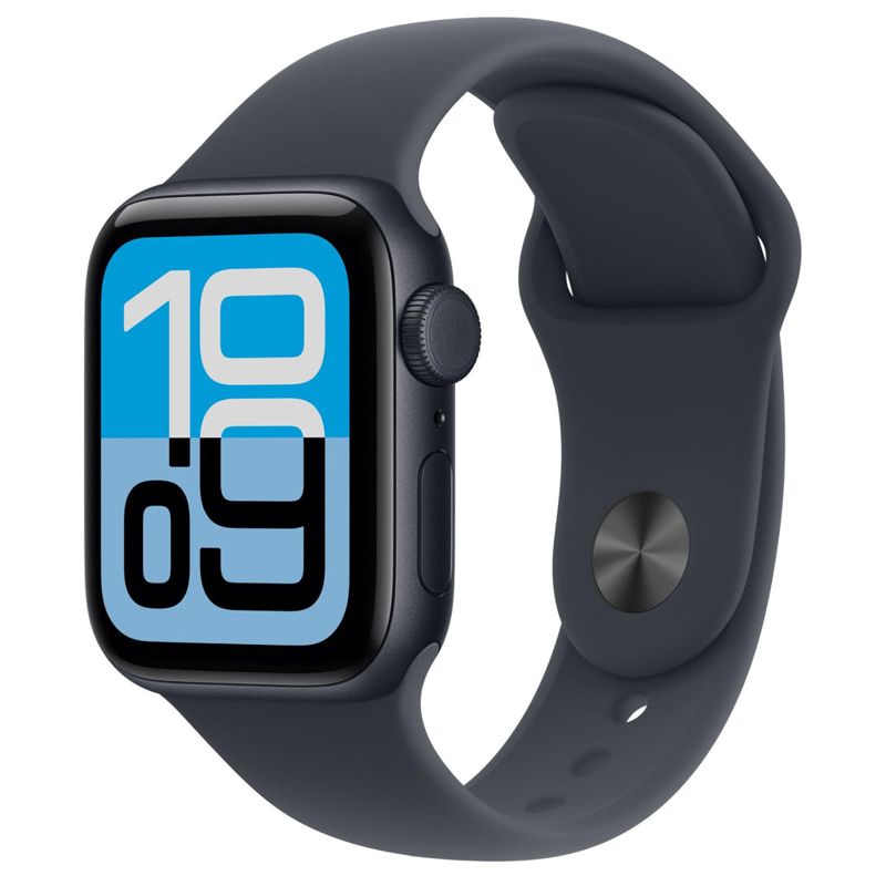 Apple Watch SE 3 40mm Midnight Aluminium Case GPS + Cellular Sport Band (M/L) [2025]