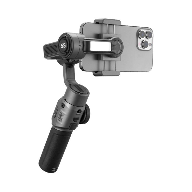 Zhiyun-Tech Smooth 5S COMBO 3-Axis Gimbal for Mobile Grey with LED and Bag