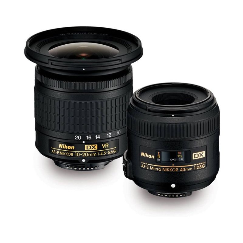 Nikon AF-P DX 10-20mm f/4.5-5.6G VR & AF-S DX 40mm f/2.8G Two Lens Kit
