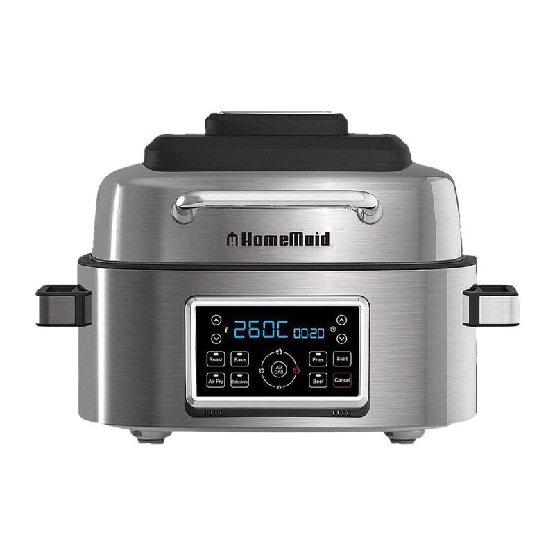 Homemaid Digital 6L Air Fryer and Grill Housing LED Display (Stainless Steel)