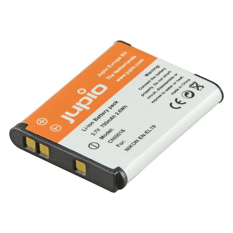 Jupio Li-Ion 3.7V 700mAh Rechargeable Battery For Nikon EN-EL19 Digi Camera