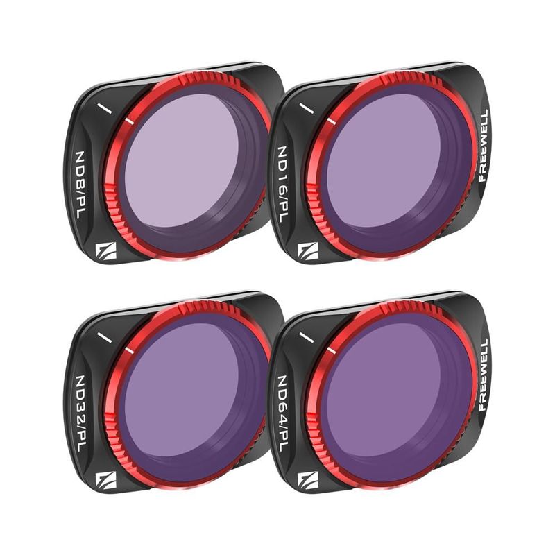 Freewell 4-pack Bright Day Series Filter Set for DJI Osmo Pocket 3