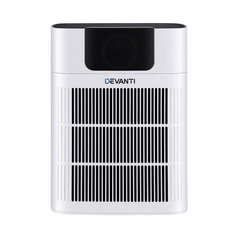 Devnati Pet Air Purifier 3 Stage HEPA Filter Cleaner PM25 Display Cat Dog Hair White