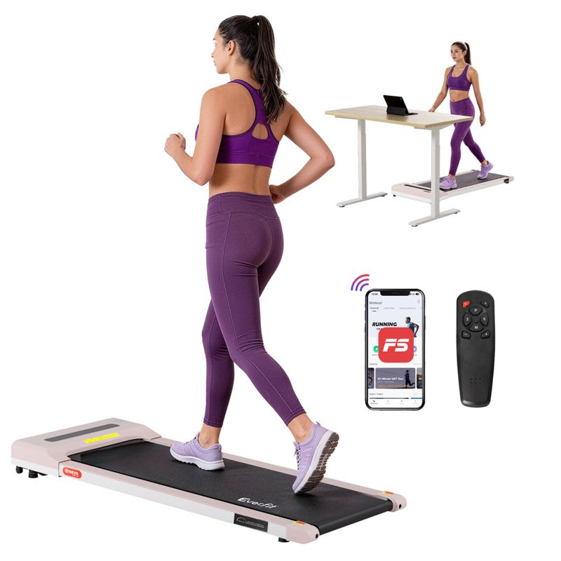Everfit Treadmill Electric Walking Pad Under Desk Home Gym Fitness 360mm (White)