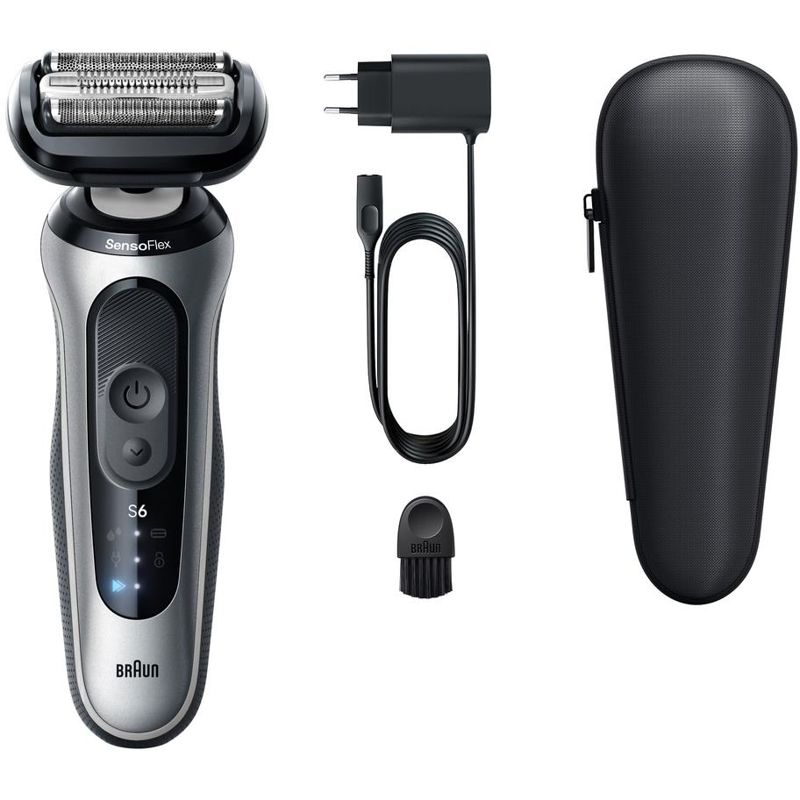 Braun Series 6 Electric Shaver for Men with Travel Case (Silver)
