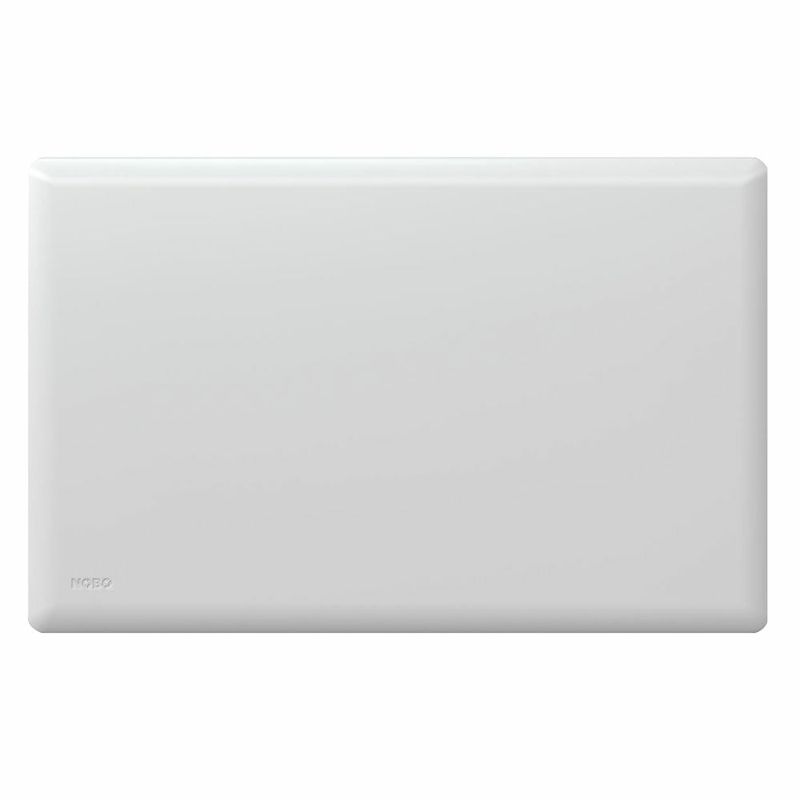 Nobo 750W Slimline Panel IP24 Portable Indoor Heater w/ Castors/Thermostat White