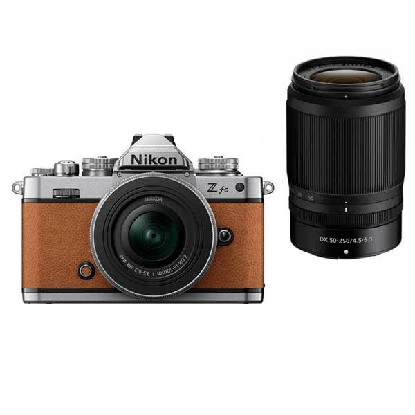 Nikon Z fc + 16-50mm & 50-250mm VR Twin Kit - Amber Brown