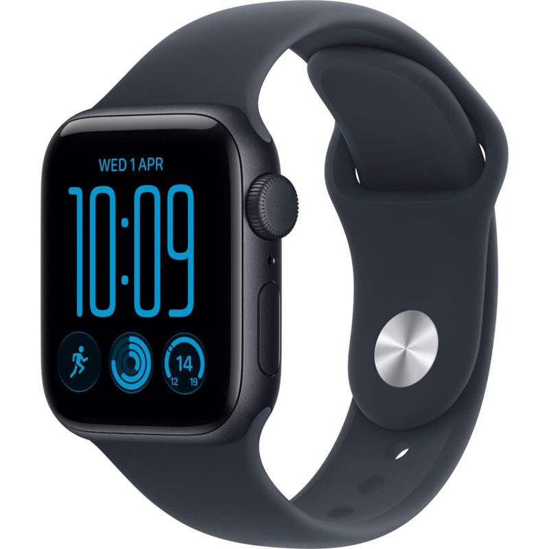 Apple Watch SE 3 44mm Midnight Aluminium Case GPS Sport Band (M/L) [2026]