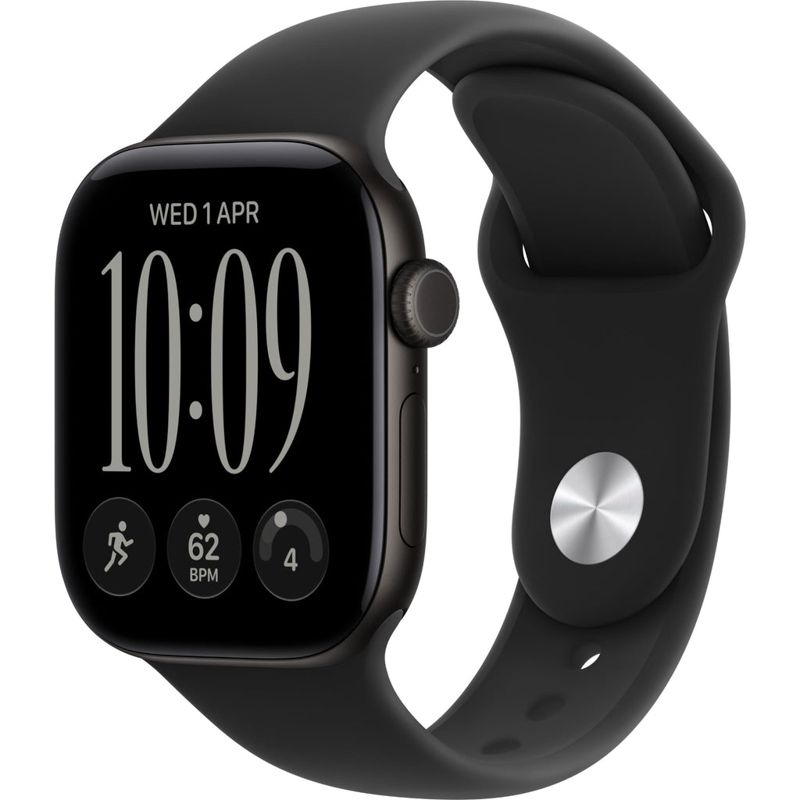 Apple Watch Series 12 42mm Black Aluminium Case Sport Band GPS + Cellular (M/L) [Black]