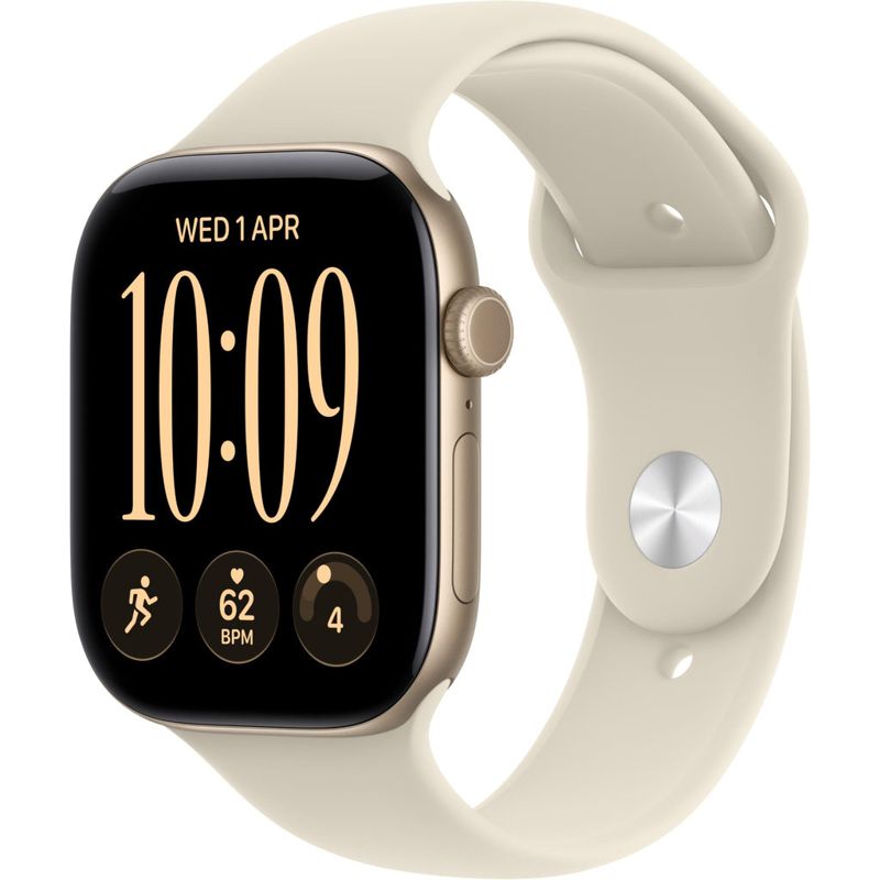 Apple Watch Series 12 46mm Light Gold Aluminium Case GPS Sport Band (M/L) [Sand]