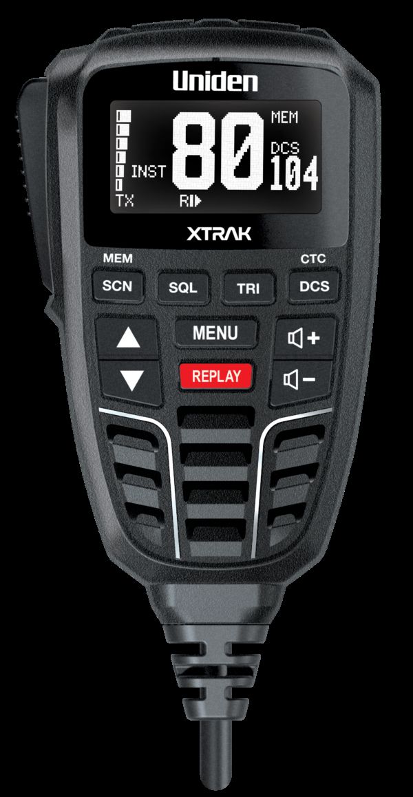 Uniden XTRAK 80 PRO Smart UHF Radio with Large OLED Display and Location Sharing
