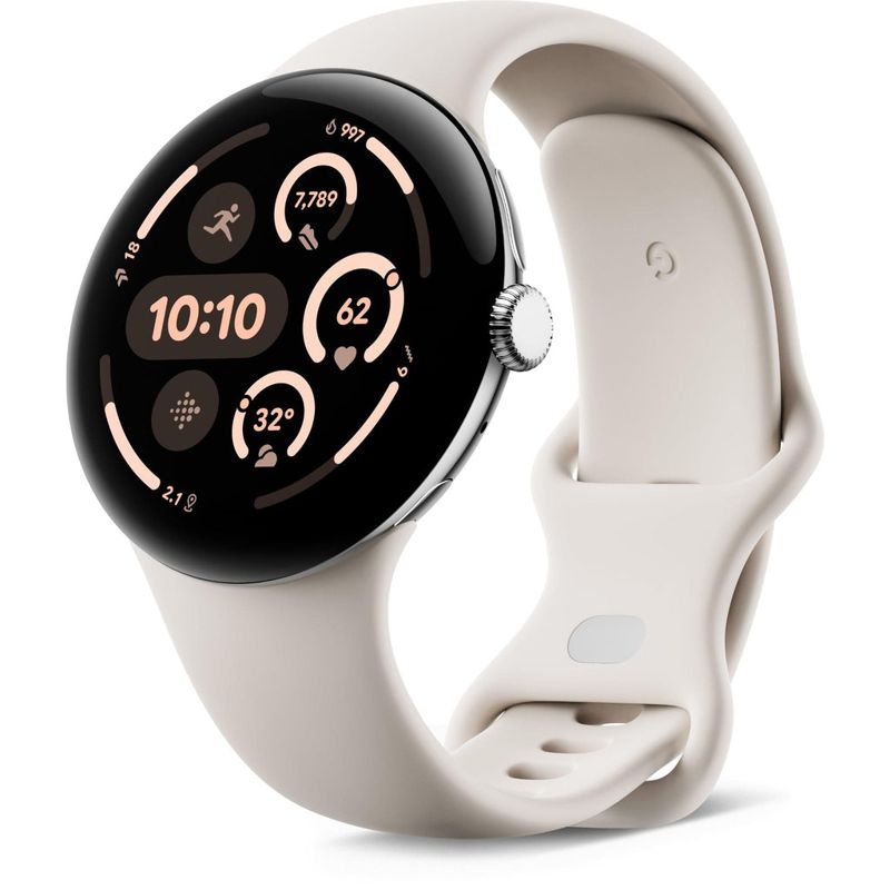 Google Pixel Watch 3 LTE 41mm (Champagne Gold with Hazel Active Band)