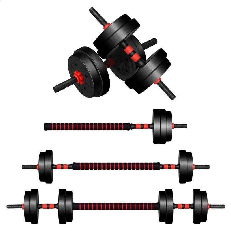 BLACK LORD Dumbbell Set 4in1 Adjustable Barbell 20kg