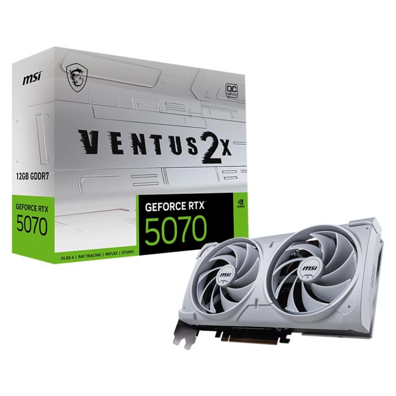 MSI GeForce RTX 5070 VENTUS 2X OC WHITE 12GB GDDR7