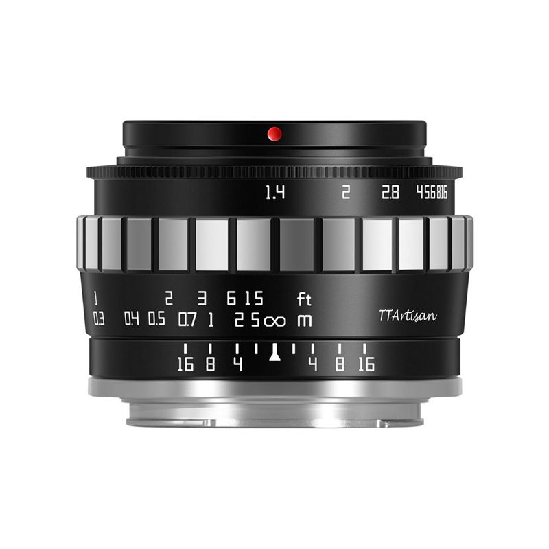 TTArtisan 23mm f/1.4 Lens for Sony E Mount - Black with Silver