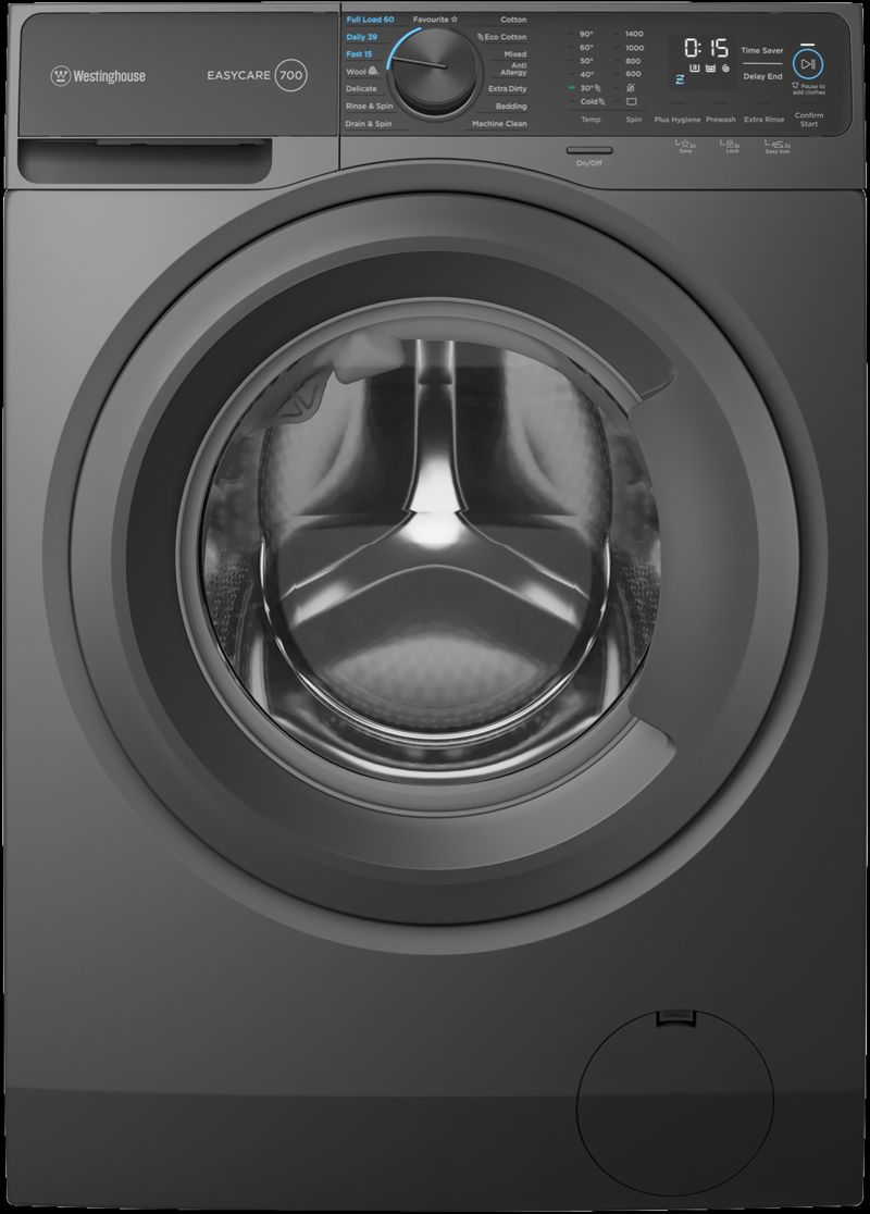 Westinghouse WWF1044M7SAS EasyCare 700 Series 10kg Front Load Washer (Dark Onyx)