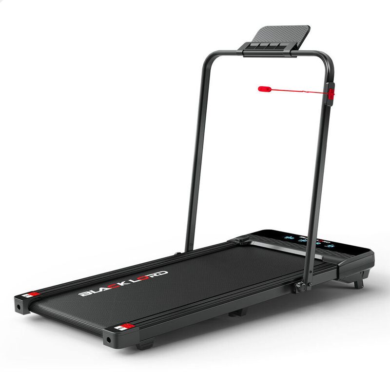 BLACK LORD Treadmill Electric Walking Pad Under Desk Foldable Incline 430mm Belt (Black)