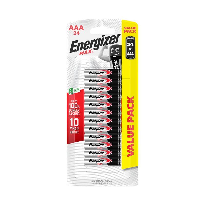 Energizer Max AAA Batteries 24 Pack