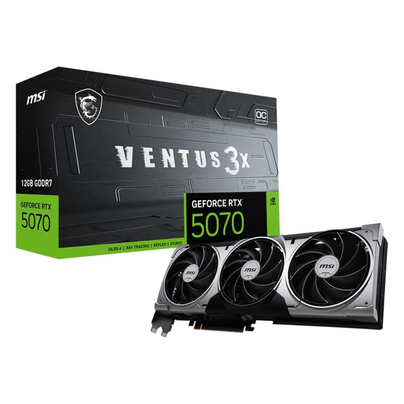 MSI GeForce RTX 5070 VENTUS 3X OC 12GB GDDR7