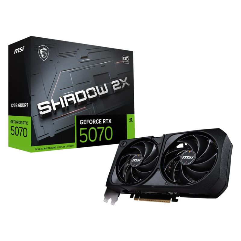 MSI GeForce RTX 5070 SHADOW 2X OC 12GB GDDR7