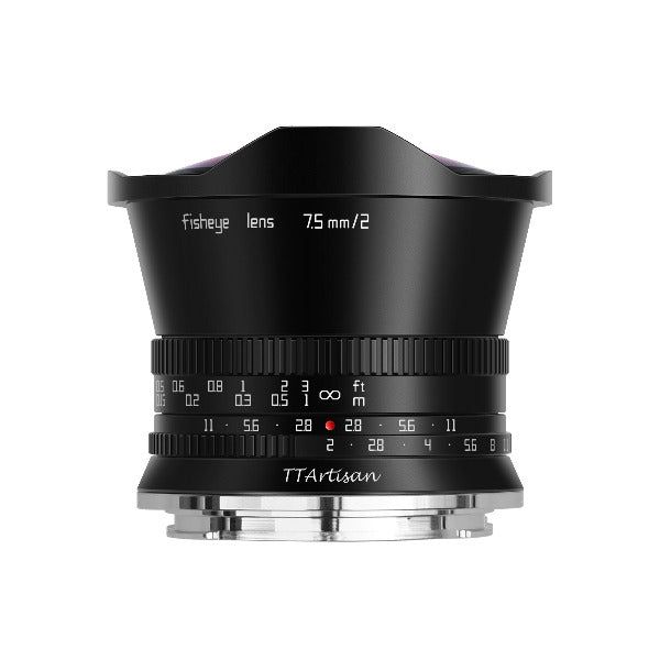 TTArtisan 7.5mm f/2 Fisheye Canon RF Mount Lens (APS-C) Black