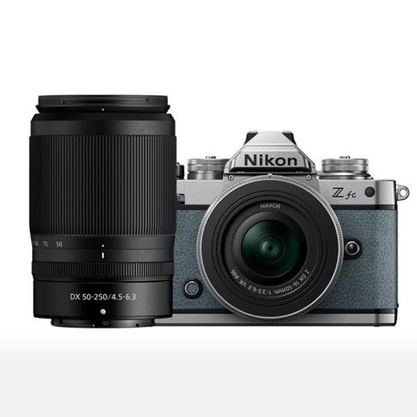 Nikon Z fc + 16-50mm & 50-250mm VR Twin Kit -Chalk Blue