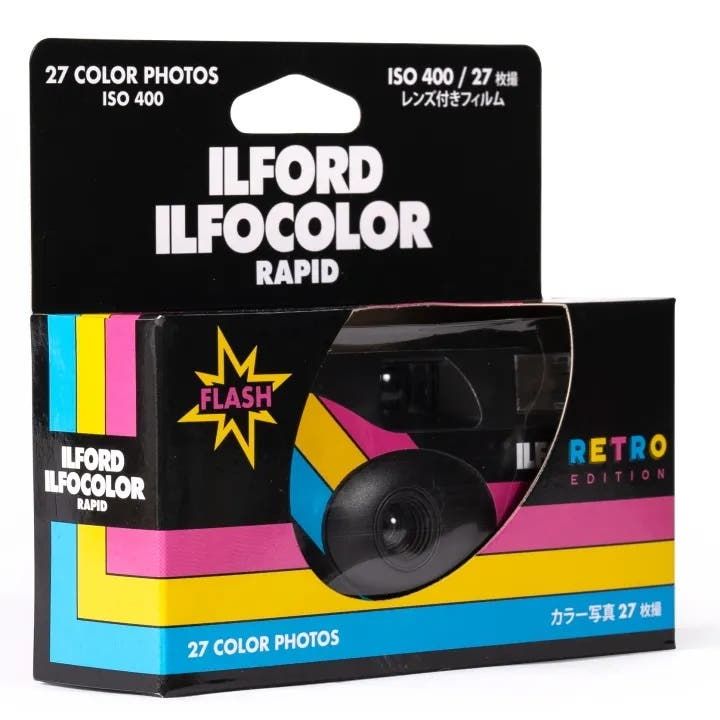 Ilford Ilfocolour Single Use 35mm Camera Retro Edition -27 EXP