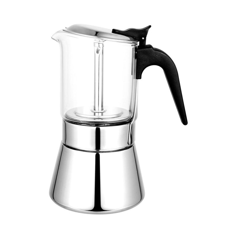 Avanti Como Espresso Maker - 6 Cup - Silver | Stovetop Percolator | Como